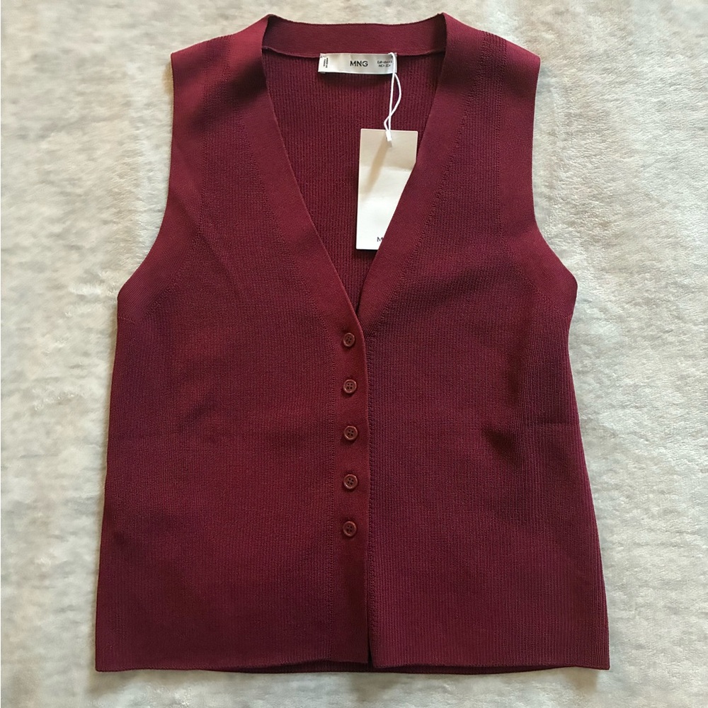 Mango knit sweater vest